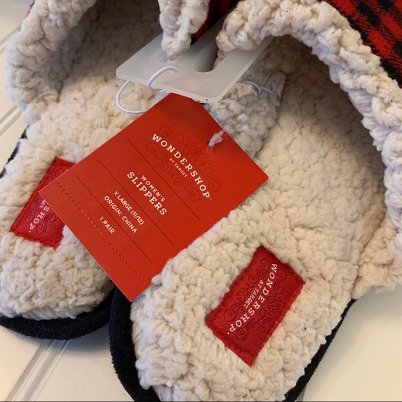 Womens Mama Bear Buffalo Check Slippers XL(11/12) - Picture 7 of 9